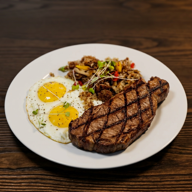 Steak and Eggs.